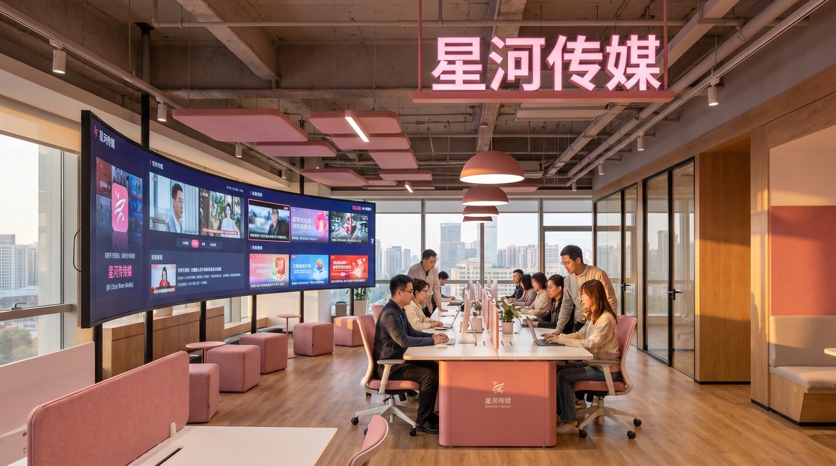 溏心vlog传媒公司办公室